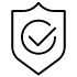 Ícono de un certificado de seguridad